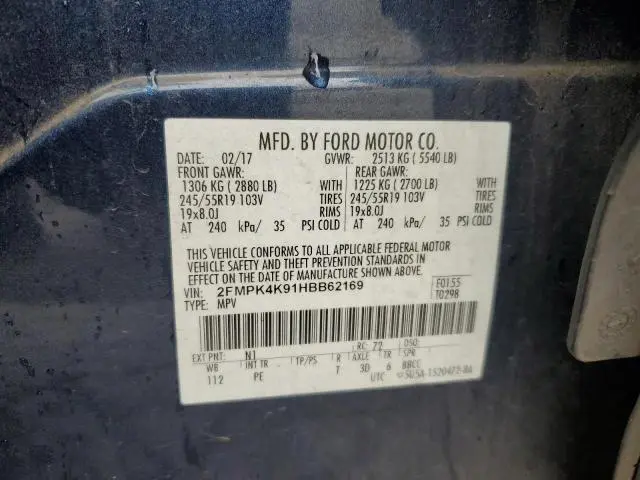 2017 FORD EDGE TITANIUM  