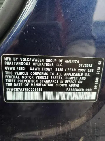 2014 VOLKSWAGEN PASSAT SEL  