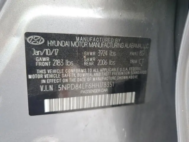 2017 HYUNDAI ELANTRA SE  