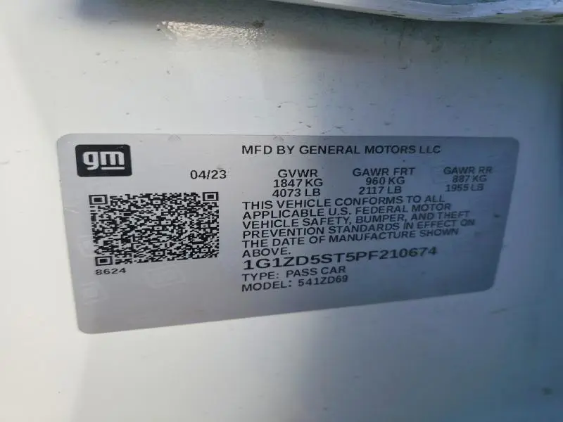 2023 CHEVROLET MALIBU LT  