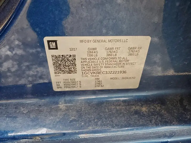 2018 CHEVROLET SILVERADO K1500 LT  