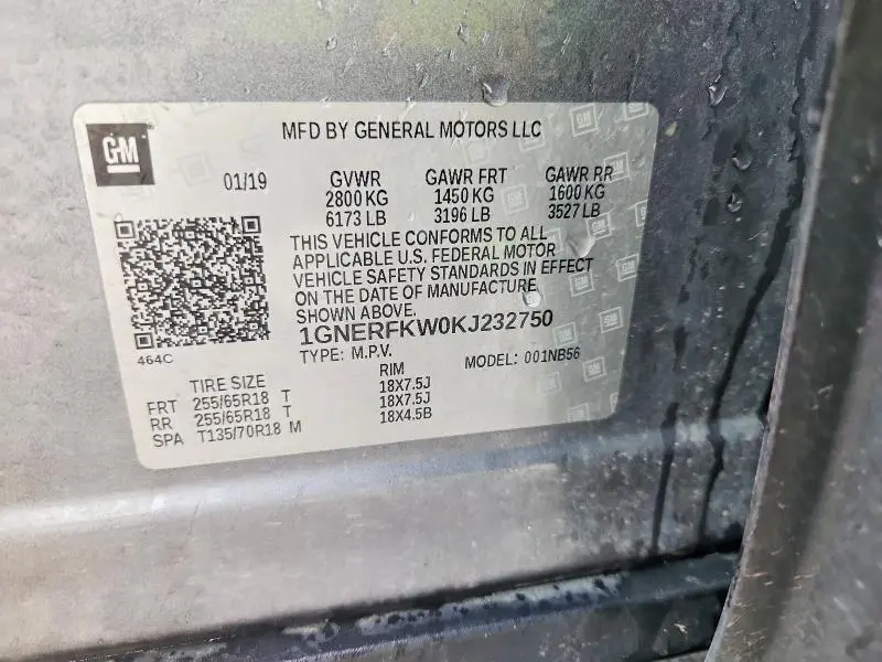 2019 CHEVROLET TRAVERSE LS  