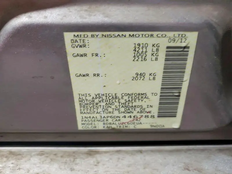 2013 NISSAN ALTIMA 2.5  