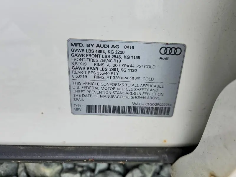 2016 AUDI Q3 PRESTIGE  