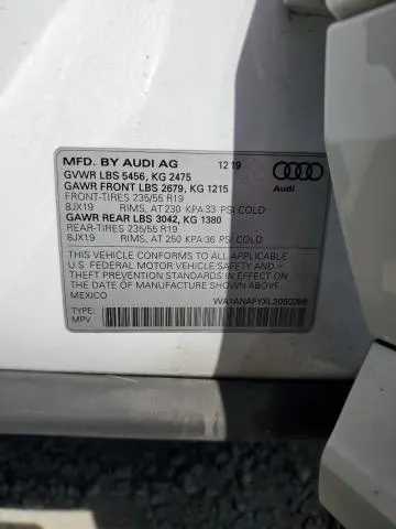 2020 AUDI Q5 PREMIUM  