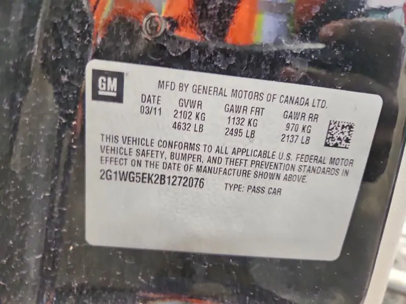 2011 CHEVROLET IMPALA LT  