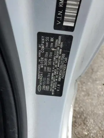 2011 HYUNDAI ACCENT GL