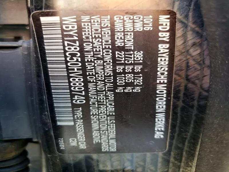 2017 BMW I3 REX  