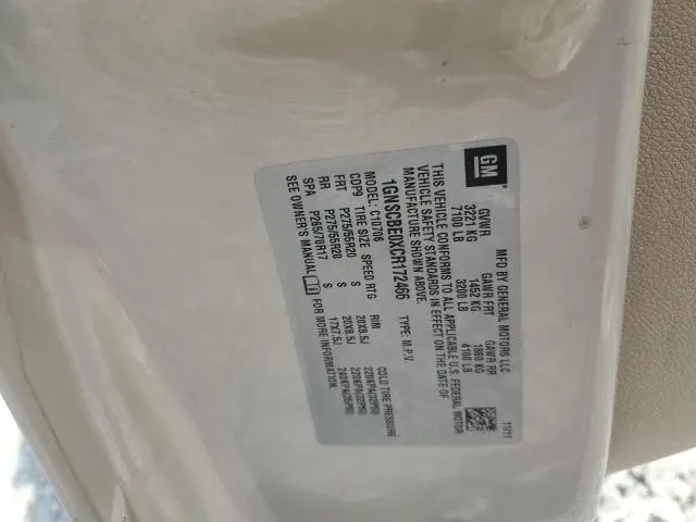 2012 CHEVROLET TAHOE C1500 LT  