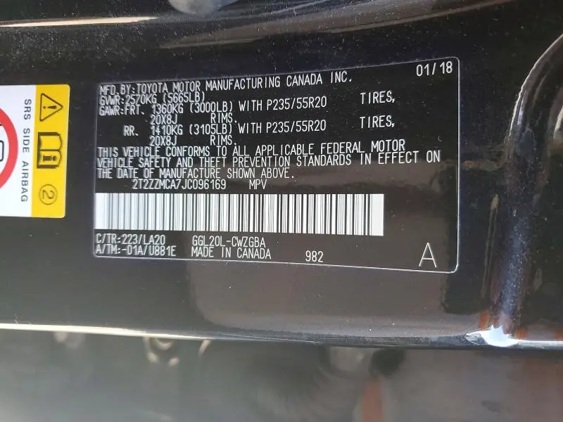 2018 LEXUS RX 350 BASE  