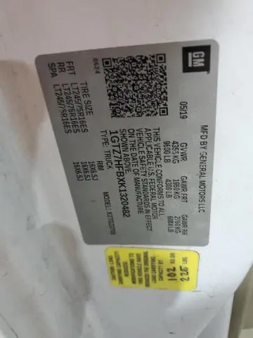 2019 GMC SAVANA G3500  