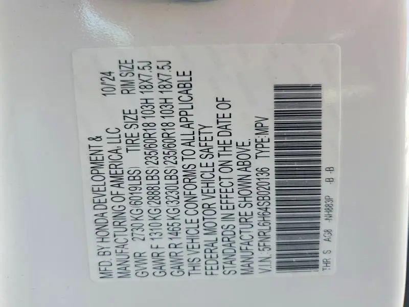 2025 HONDA ODYSSEY EXL  