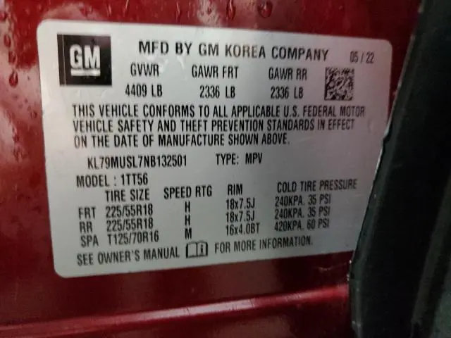 2022 CHEVROLET TRAILBLAZER RS  