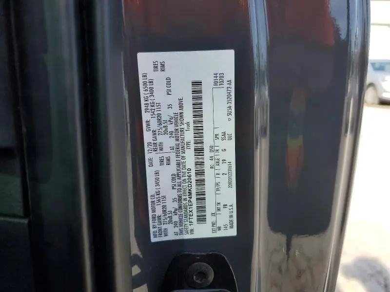 2021 FORD F150 SUPER CAB  