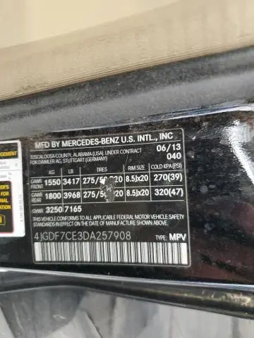 2013 MERCEDES-BENZ GL 450 4MATIC  