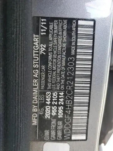 2012 MERCEDES-BENZ C 250