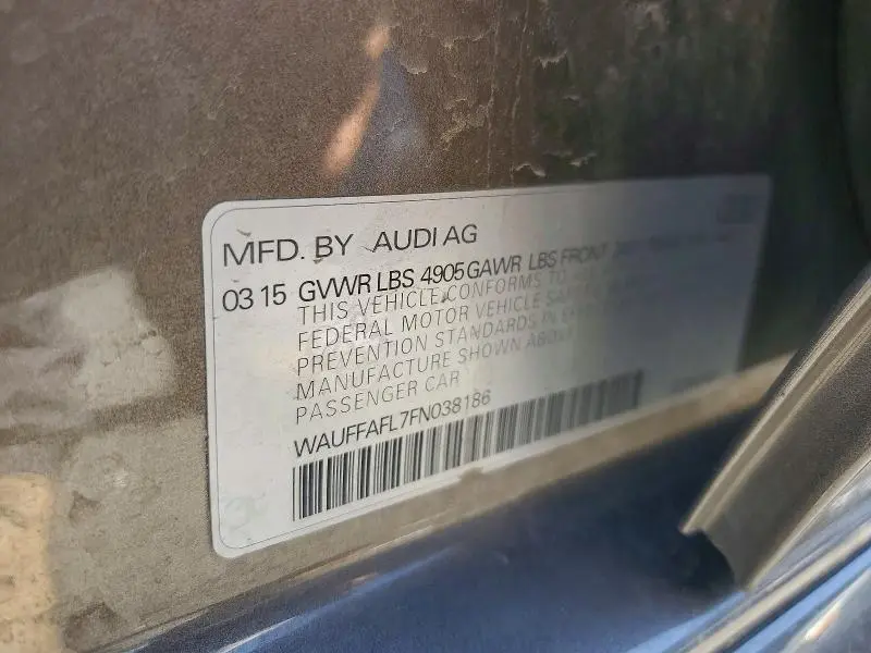 2015 AUDI A4 PREMIUM PLUS  