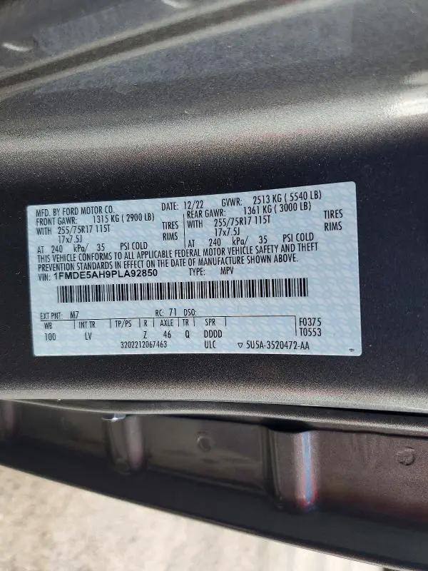 2023 FORD BRONCO BASE  