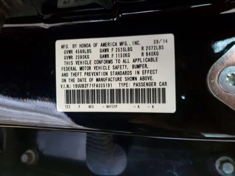 2015 ACURA TLX ADVANCE  