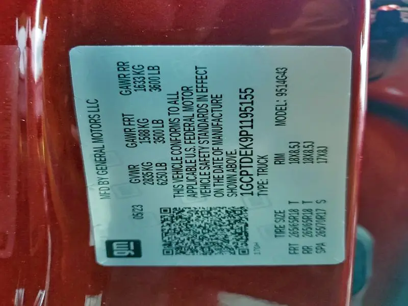 2023 CHEVROLET COLORADO Z71  