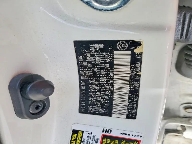 2016 TOYOTA COROLLA S PLUS  