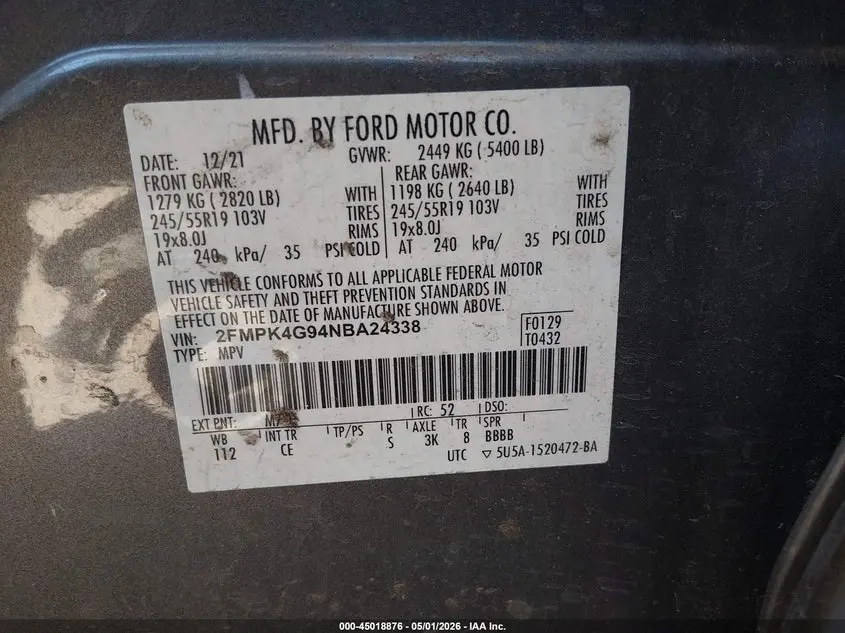 2022 FORD EDGE SE