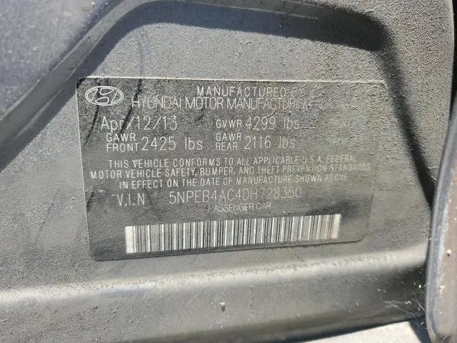 2013 HYUNDAI SONATA GLS  