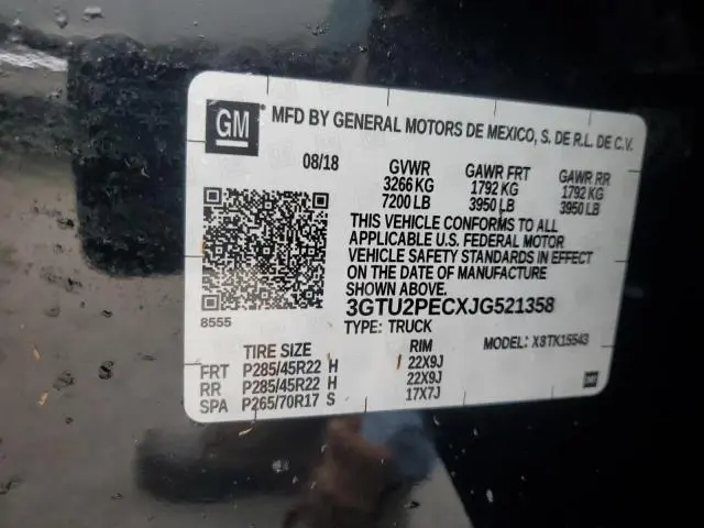 2018 GMC SIERRA K1500 DENALI  