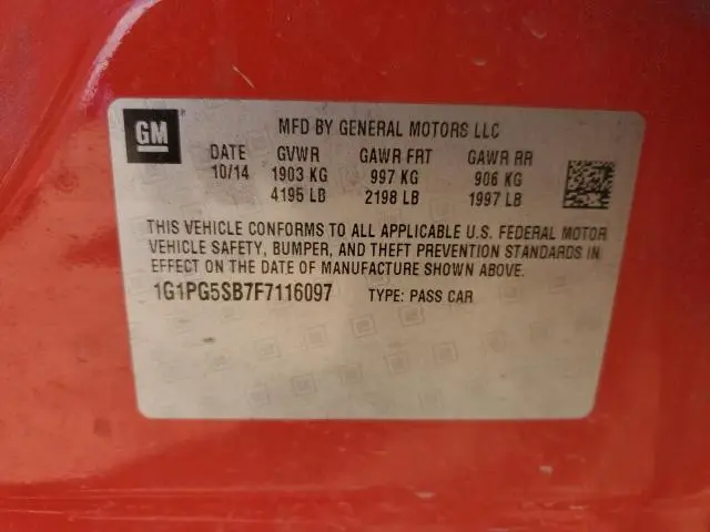 2015 CHEVROLET CRUZE LTZ