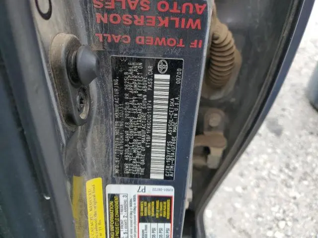 2012 TOYOTA CAMRY BASE  