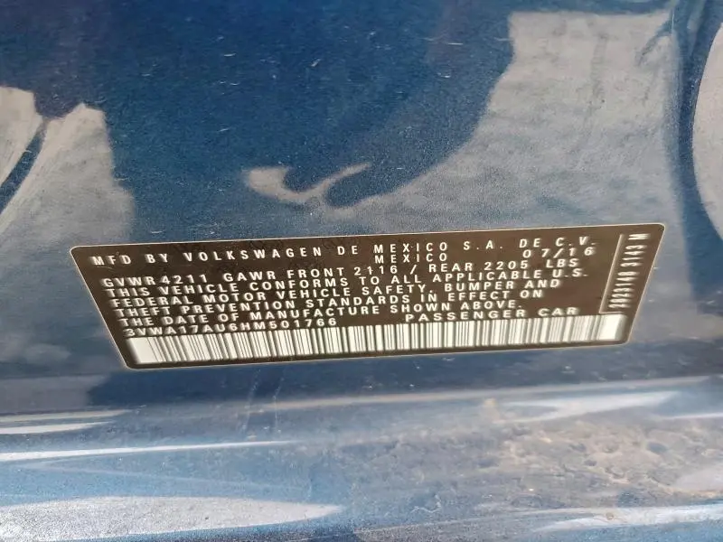 2017 VOLKSWAGEN GOLF SPORTWAGEN S  