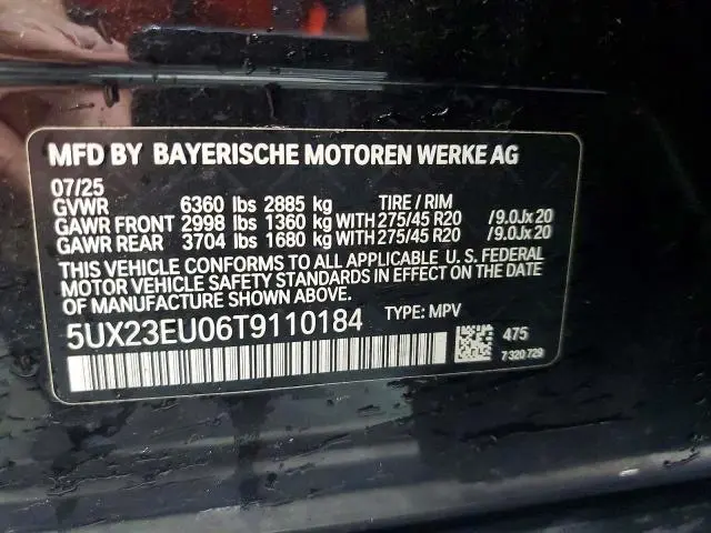 2026 BMW X5 XDRIVE40I  