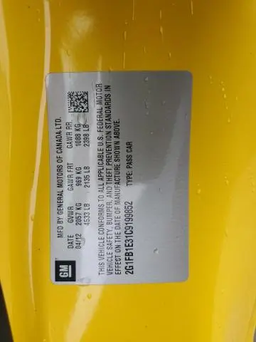 2012 CHEVROLET CAMARO LT  