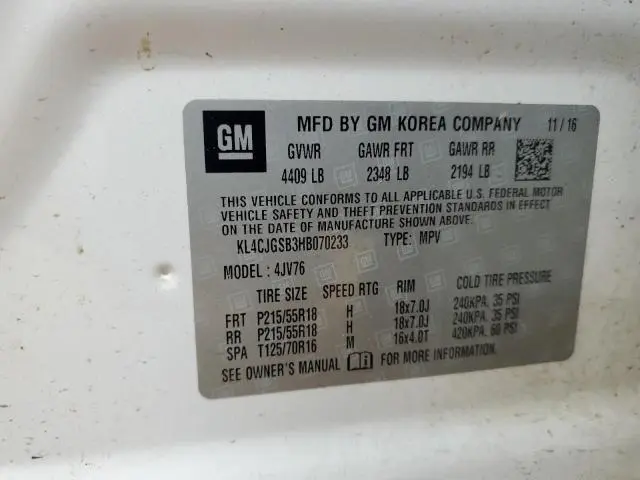 2017 BUICK ENCORE ESSENCE  