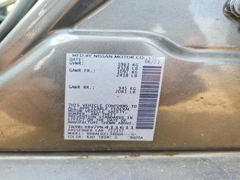2023 NISSAN ALTIMA S  