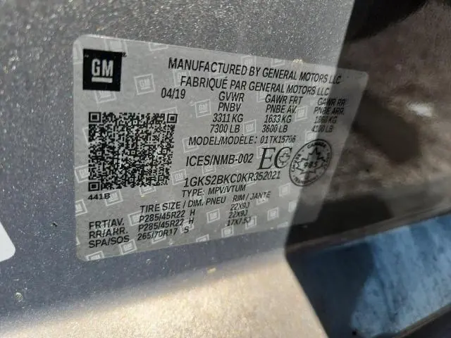 2019 GMC YUKON SLT  