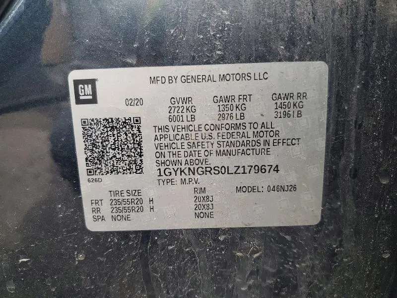 2020 CADILLAC XT5 SPORT  
