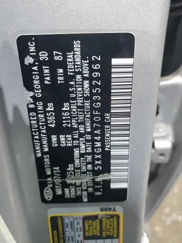 2015 KIA OPTIMA LX  
