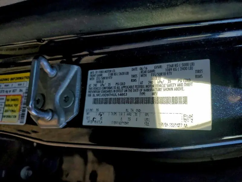 2017 LINCOLN MKC RESERVE  