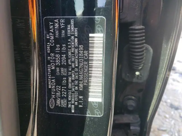 2022 HYUNDAI ELANTRA SEL  