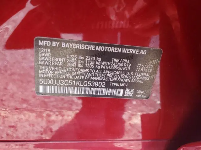 2019 BMW X4 XDRIVE30I  