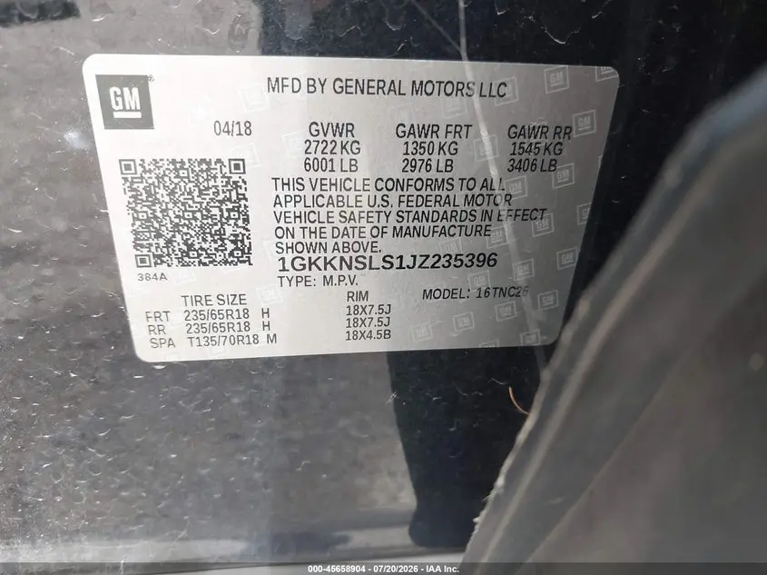 2018 GMC ACADIA SLE-2