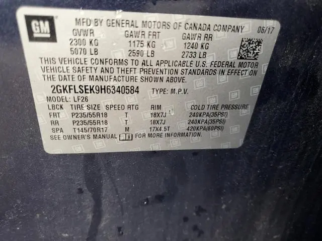 2017 GMC TERRAIN SLE  