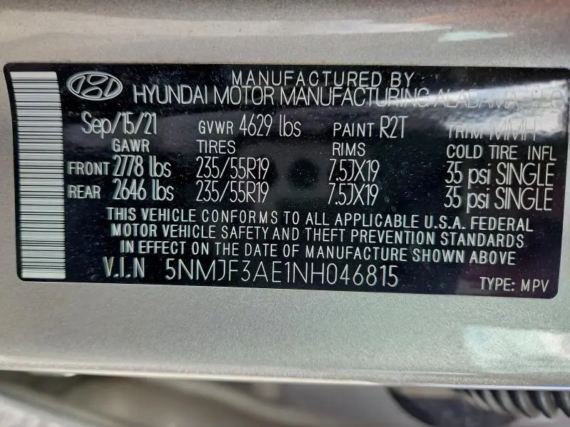 2022 HYUNDAI TUCSON SEL  