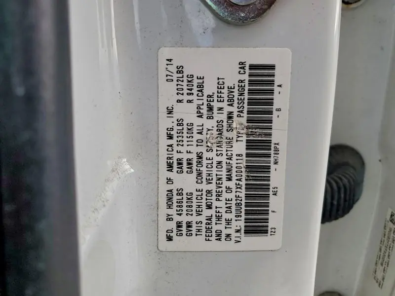 2015 ACURA TLX ADVANCE  