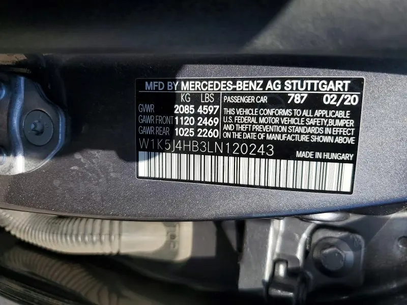 2020 MERCEDES-BENZ CLA 250 4MATIC  