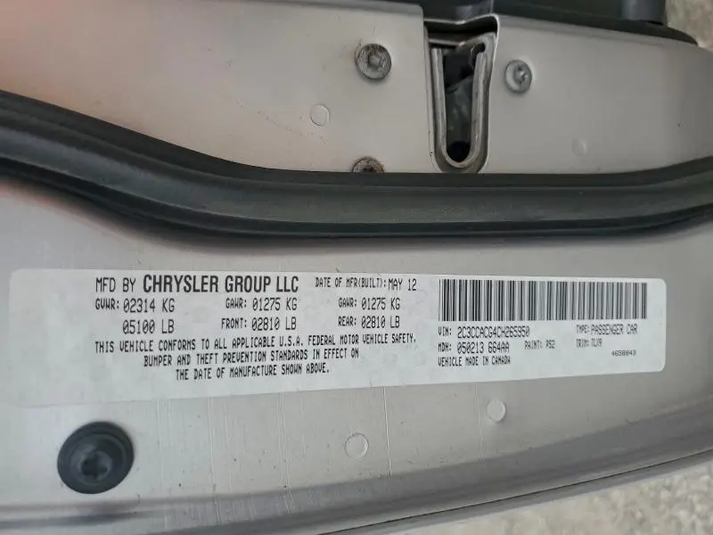 2012 CHRYSLER 300 LIMITED  