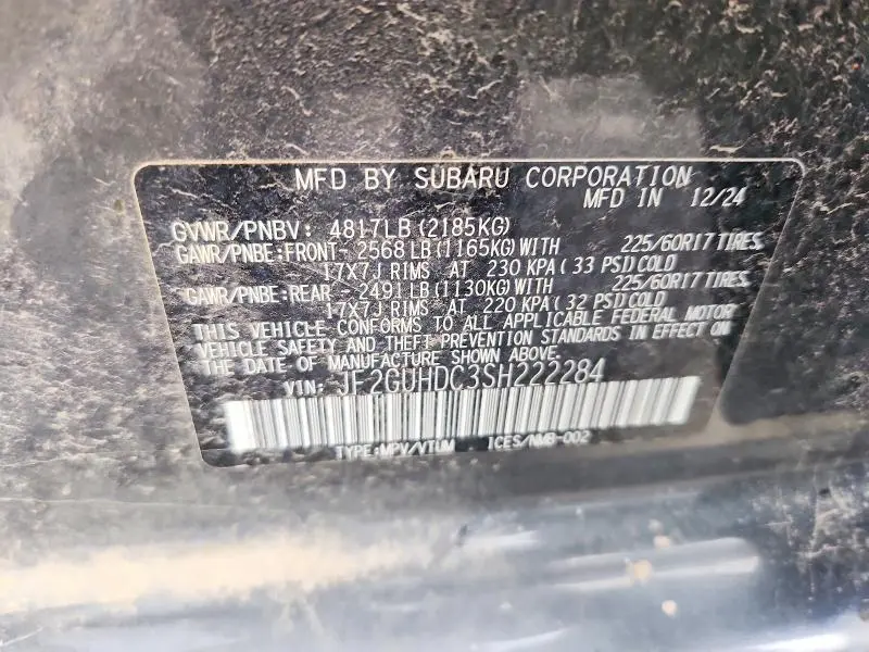 2025 SUBARU CROSSTREK PREMIUM  