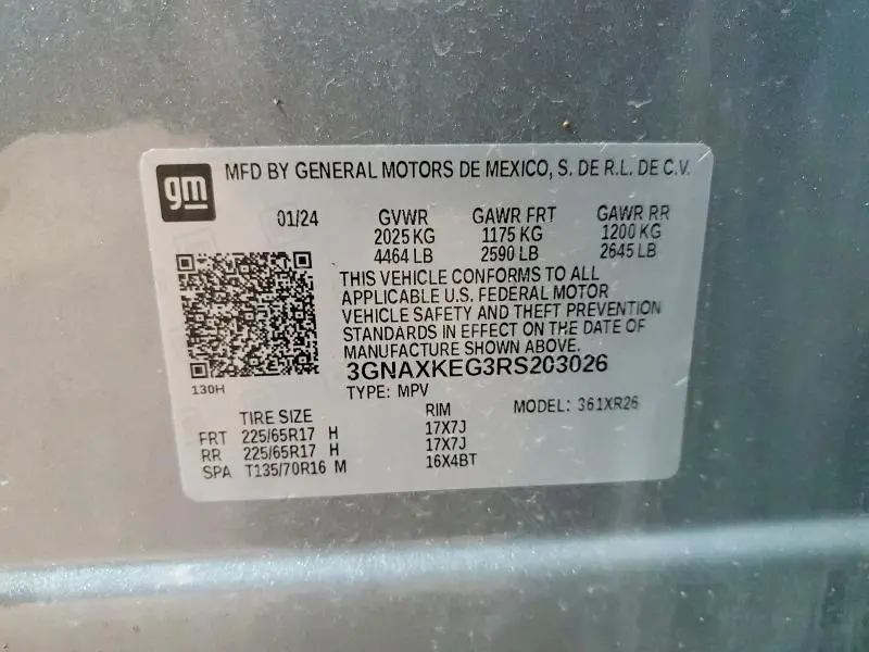 2024 CHEVROLET EQUINOX LT  