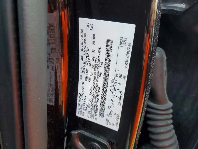 2019 FORD F150 SUPERCREW  